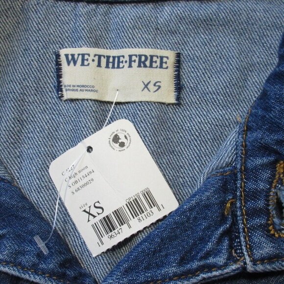 NWT We The Free People Marci Coverall in High Noon Denim Jumpsuit XS $128 - Picture 3 of 4